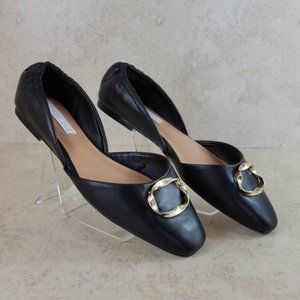RACHEL ZOE elleanor flat shoes black Sz 7.5